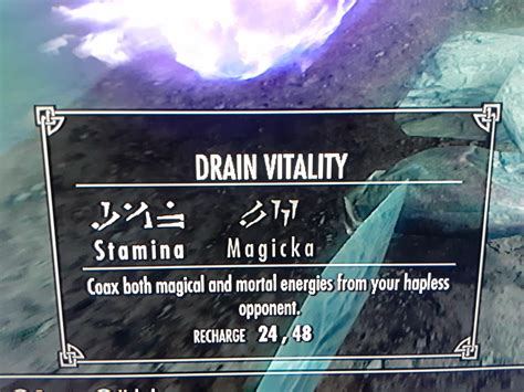 skyrim drain vitality|To clarify on Drain Vitality Shout : r/skyrim